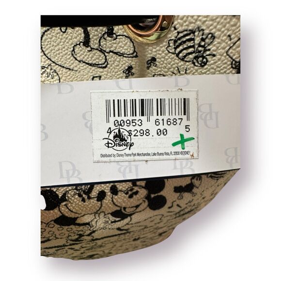 Dooney & Bourke Mickey and Minnie Mouse The Picnic Drawstring Bag BNWT Rare - Picture 7 of 12